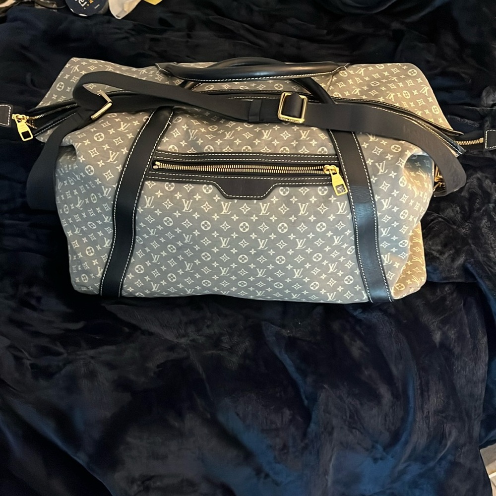 Louis Vuitton Monogram Idylle Odyssee Navy Duffle Bag